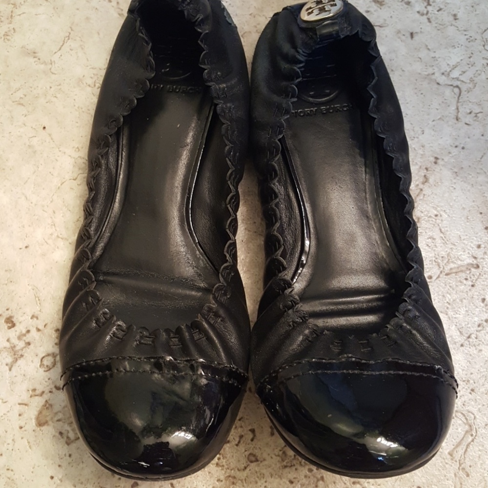 Tory Burch Black Ballet Flats